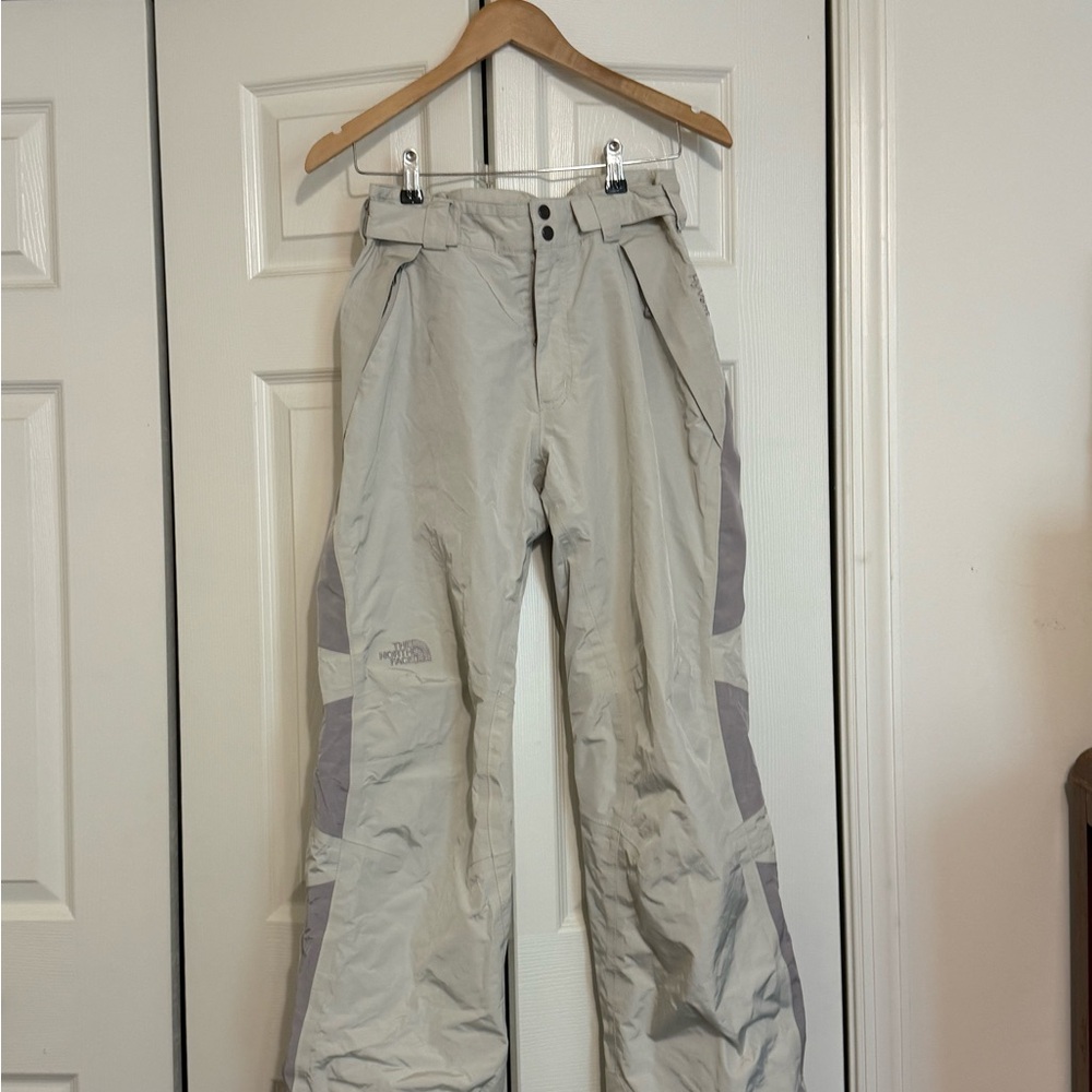 The North Face Light Gray and Gray Women's Snow Pants